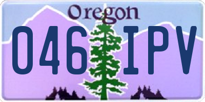 OR license plate 046IPV