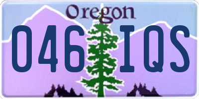 OR license plate 046IQS