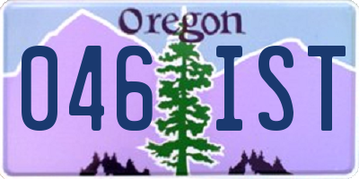 OR license plate 046IST