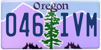 OR license plate 046IVM
