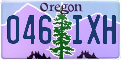 OR license plate 046IXH