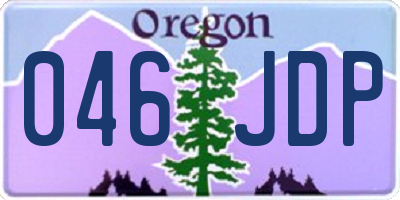 OR license plate 046JDP