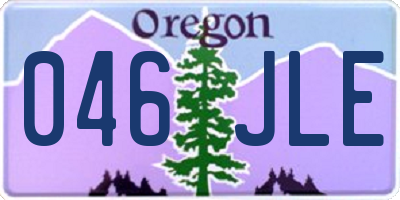 OR license plate 046JLE
