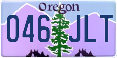 OR license plate 046JLT