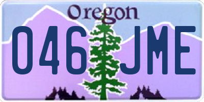 OR license plate 046JME