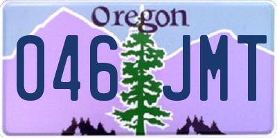 OR license plate 046JMT