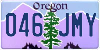 OR license plate 046JMY