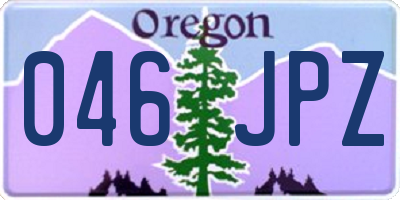 OR license plate 046JPZ