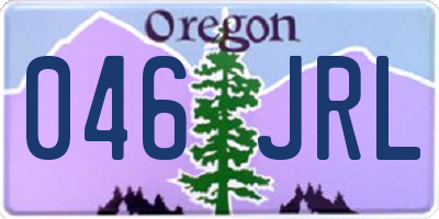 OR license plate 046JRL