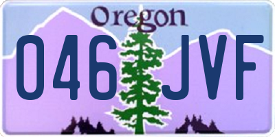 OR license plate 046JVF