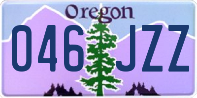OR license plate 046JZZ