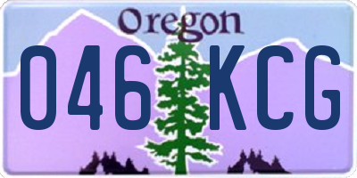 OR license plate 046KCG