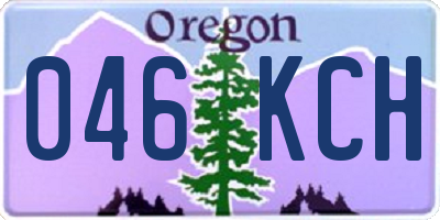 OR license plate 046KCH