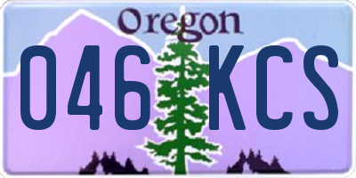 OR license plate 046KCS