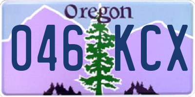 OR license plate 046KCX