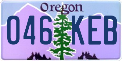 OR license plate 046KEB