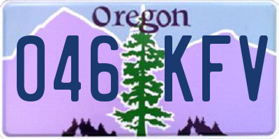 OR license plate 046KFV