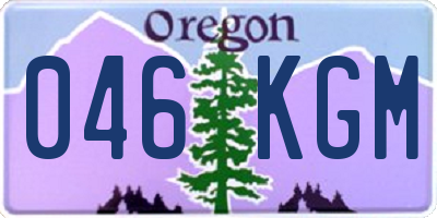 OR license plate 046KGM