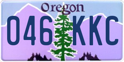 OR license plate 046KKC