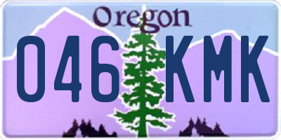 OR license plate 046KMK