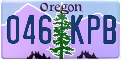 OR license plate 046KPB