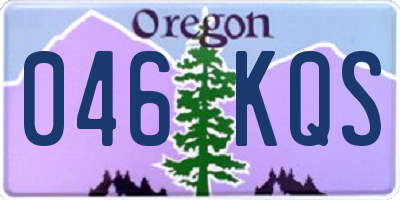 OR license plate 046KQS