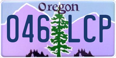 OR license plate 046LCP