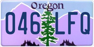 OR license plate 046LFQ