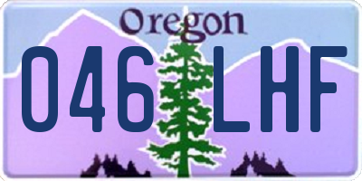 OR license plate 046LHF