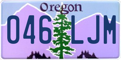 OR license plate 046LJM