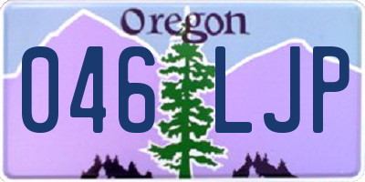 OR license plate 046LJP