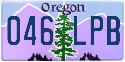OR license plate 046LPB