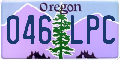OR license plate 046LPC