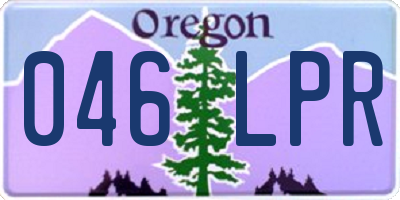 OR license plate 046LPR