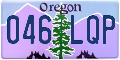 OR license plate 046LQP