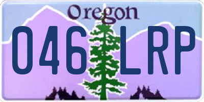 OR license plate 046LRP