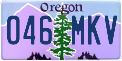 OR license plate 046MKV
