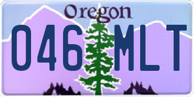 OR license plate 046MLT