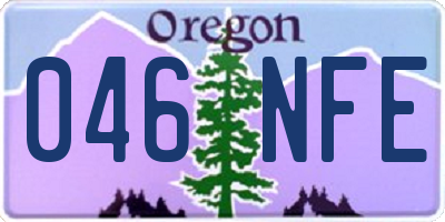 OR license plate 046NFE