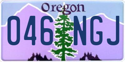 OR license plate 046NGJ