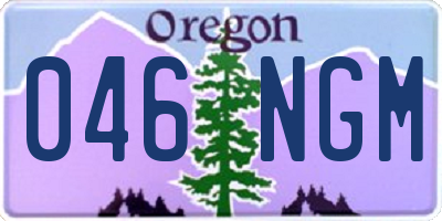 OR license plate 046NGM