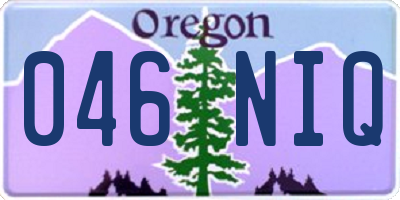 OR license plate 046NIQ