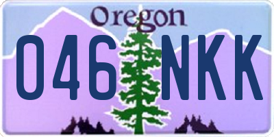 OR license plate 046NKK