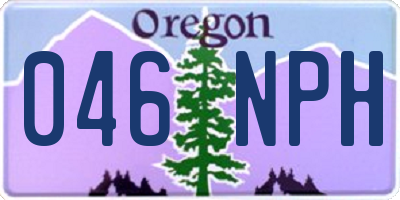 OR license plate 046NPH