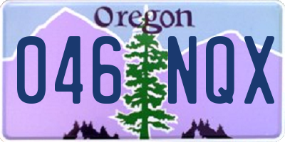 OR license plate 046NQX