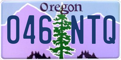 OR license plate 046NTQ