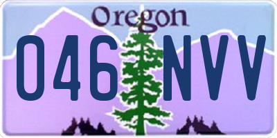 OR license plate 046NVV