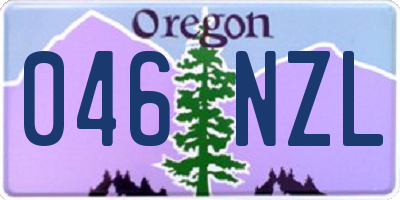 OR license plate 046NZL