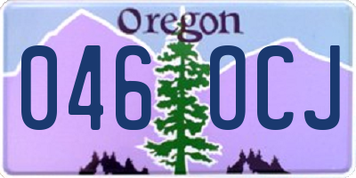OR license plate 046OCJ