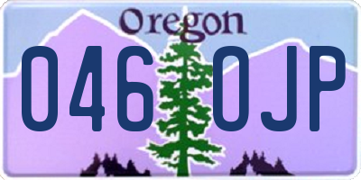 OR license plate 046OJP